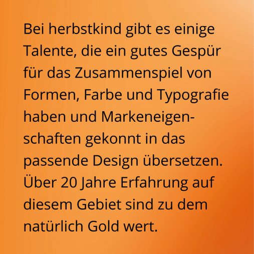 Talente mit Gespür für das Zusammenspiel von Formen, Farbe und Typografie mit 20 Jahren Erfahrung.